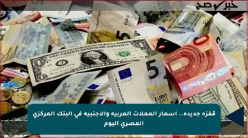 قفزة جديدة.. أسعار العملات العربية والأجنبية في البنك المركزي المصري اليوم